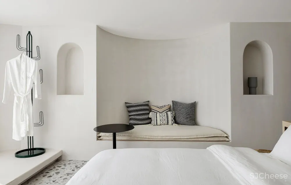 深圳埂上设计丨这栋洁净纯白的建筑，让人彷如置身圣托里尼岛