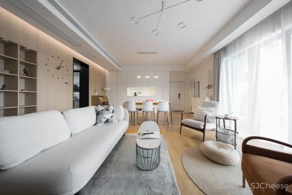 不要电视机,席地而坐,这个120m²日式风格的家真有个性 漾设计