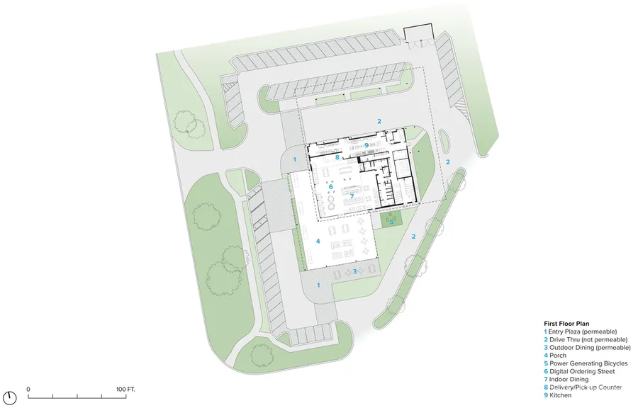 麦当劳第一家全球旗舰餐厅开幕!看似「简易」的设计,却能全靠自己发电
