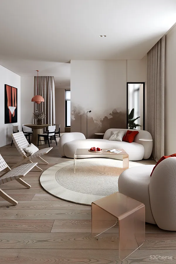 78㎡时尚美家，起居室设计高级又有格调！