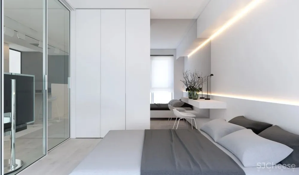 43㎡黑色小户型住宅,网友:这才叫一个人的豪宅!