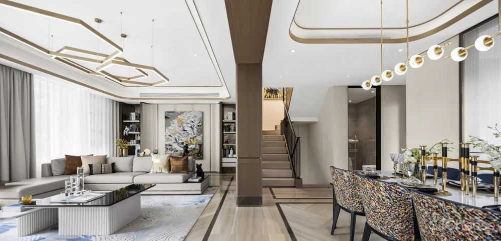 260㎡轻奢艺术大宅，优雅精致的新贵气质！【柯翊设计】