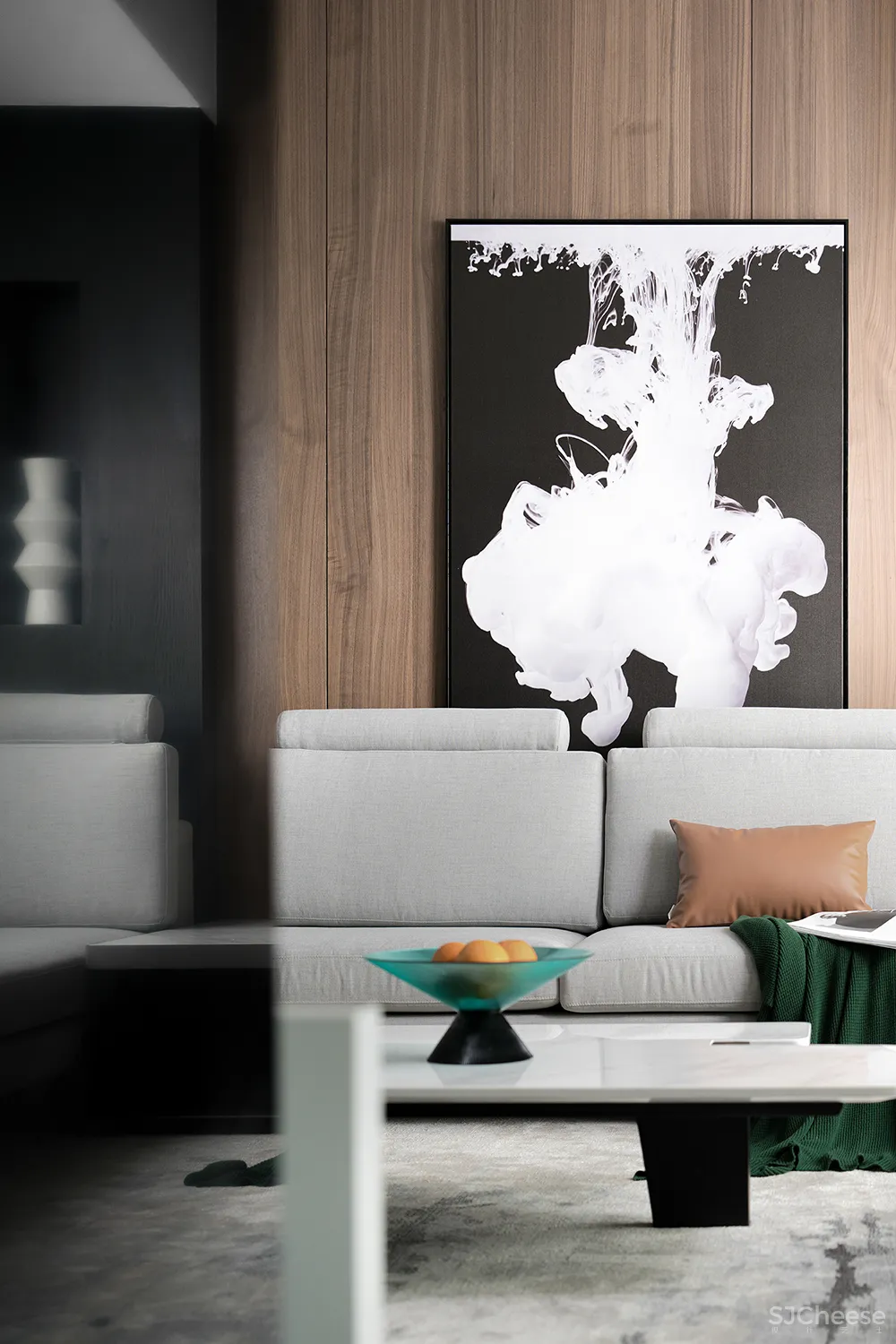 255㎡极简别墅,黑白灰太有格调了!