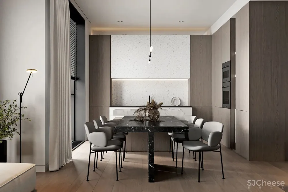 厨房加个中岛，小家也能住出豪宅感