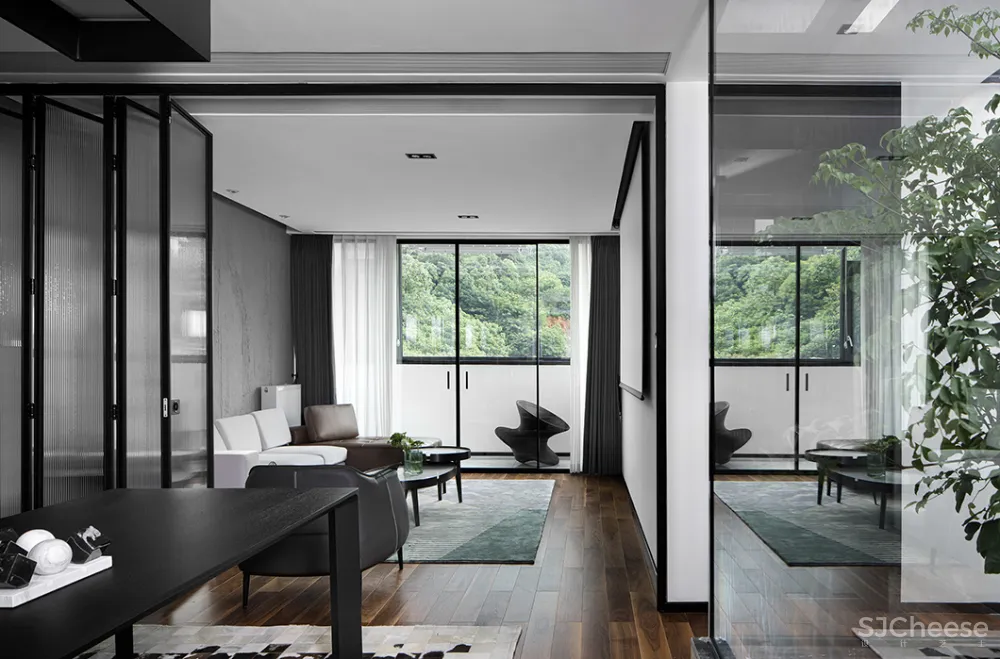 255㎡极简别墅,黑白灰太有格调了!
