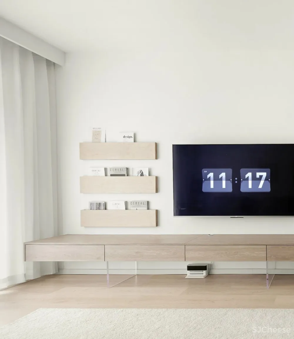 浅麻色 纯白色，简洁舒适的空间美感 清和一舍