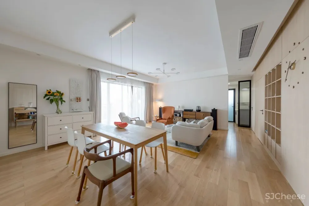 不要电视机,席地而坐,这个120m²日式风格的家真有个性 漾设计