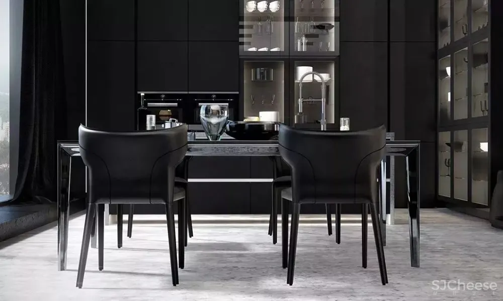 高级黑,超帅气的设计配色!