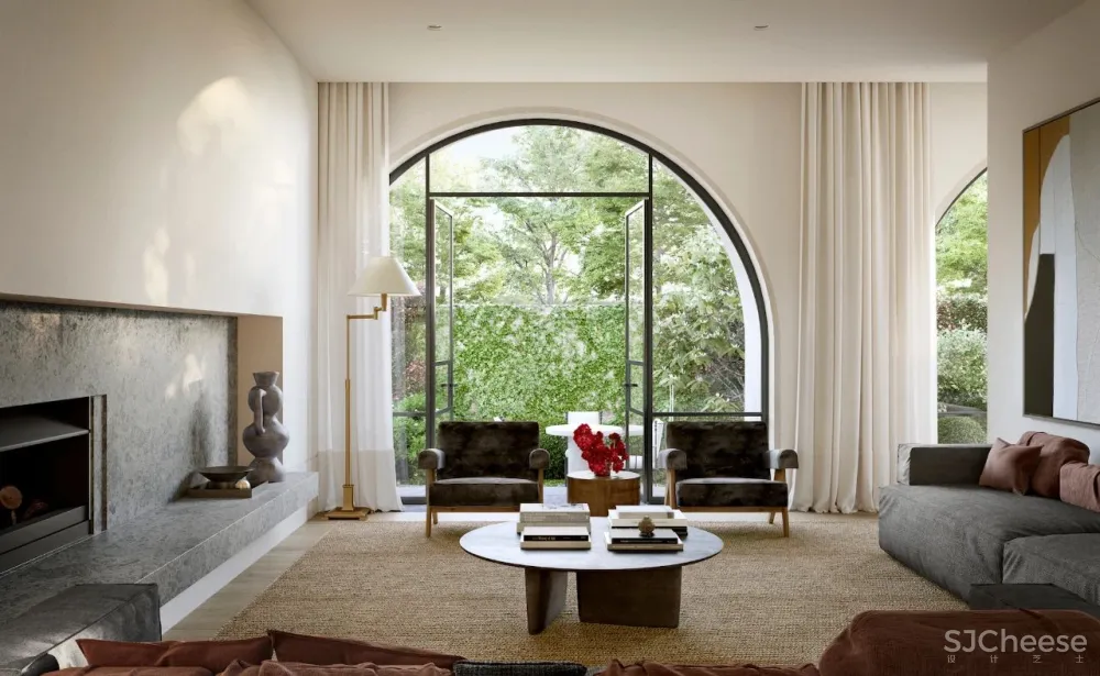 甄选国外优秀设计 墨尔本HuntingTower:自然主义的拱形豪宅