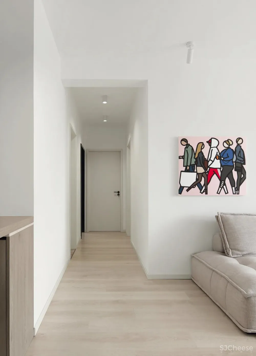 浅麻色 纯白色，简洁舒适的空间美感 清和一舍