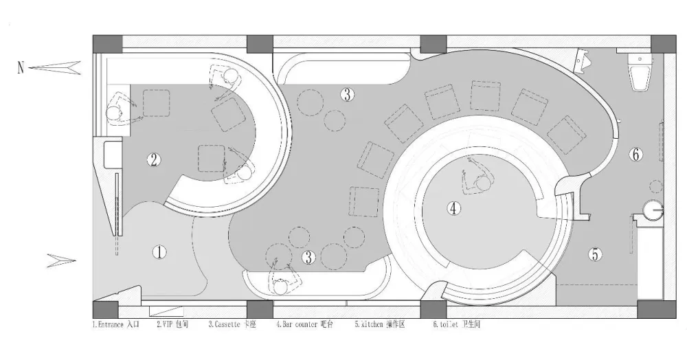 流畅弧线，打造设计感超强的迷你酒吧