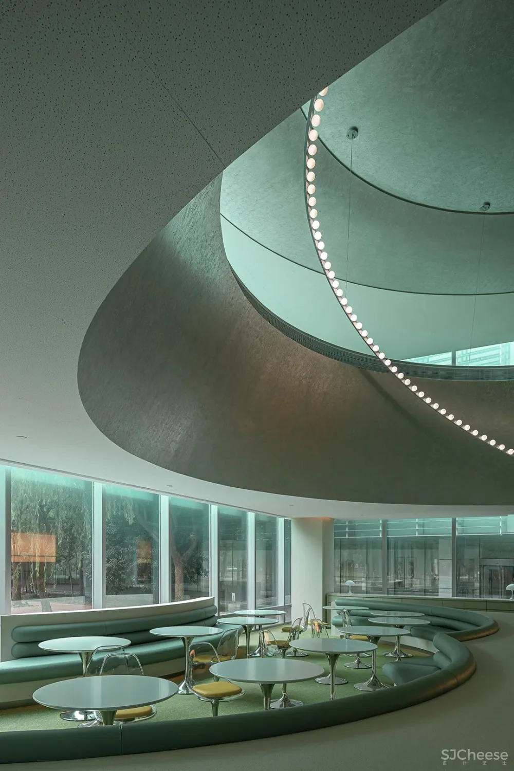 万社设计 上海 ATLATL 餐厅,未来主义空间设计实验