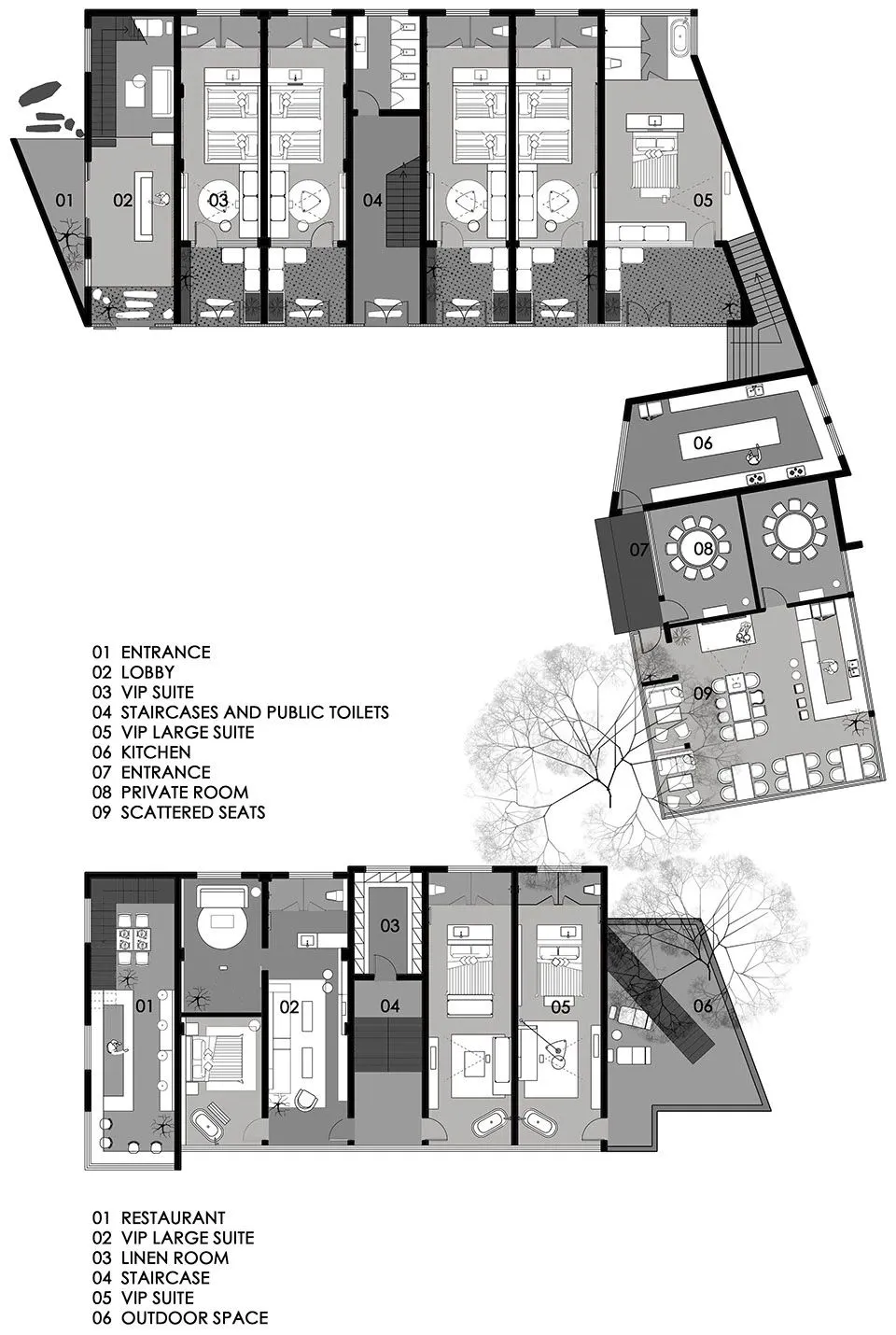 稻田里的极简民宿