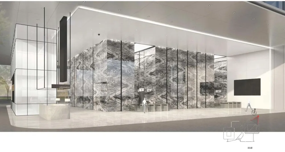 5000㎡简洁大气的办公楼空间设计