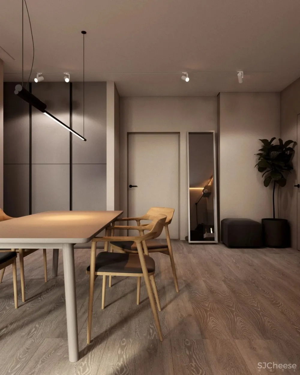 43㎡黑色小户型住宅,网友:这才叫一个人的豪宅!