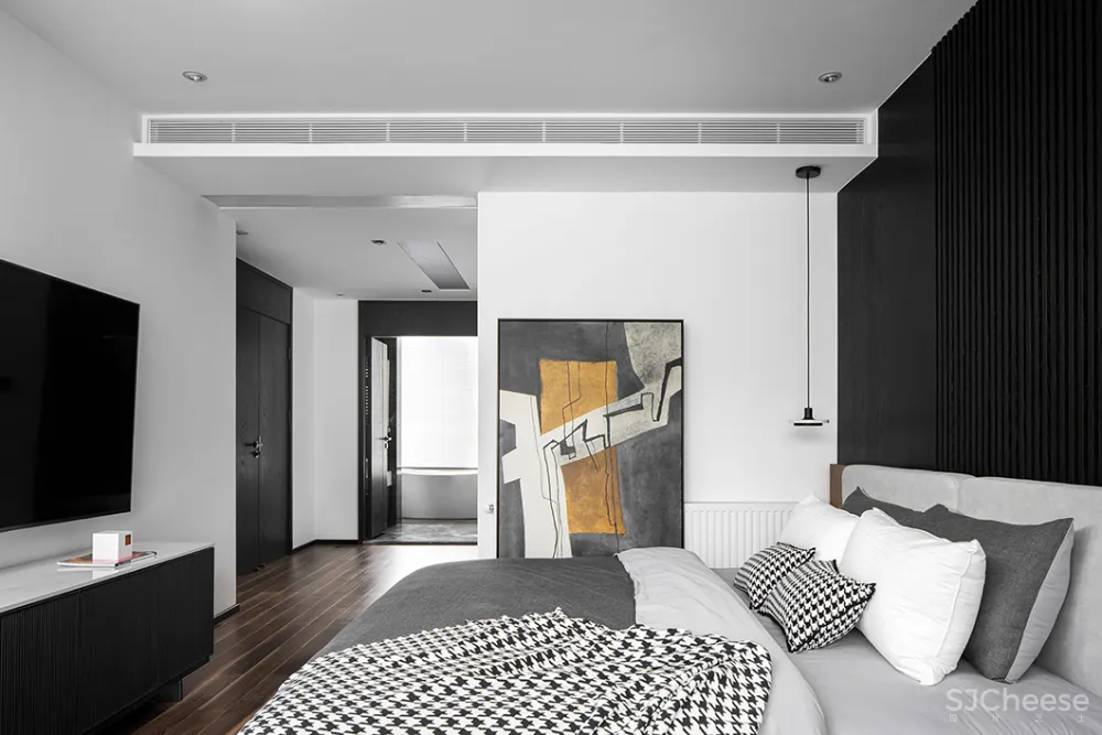 255㎡极简别墅,黑白灰太有格调了!