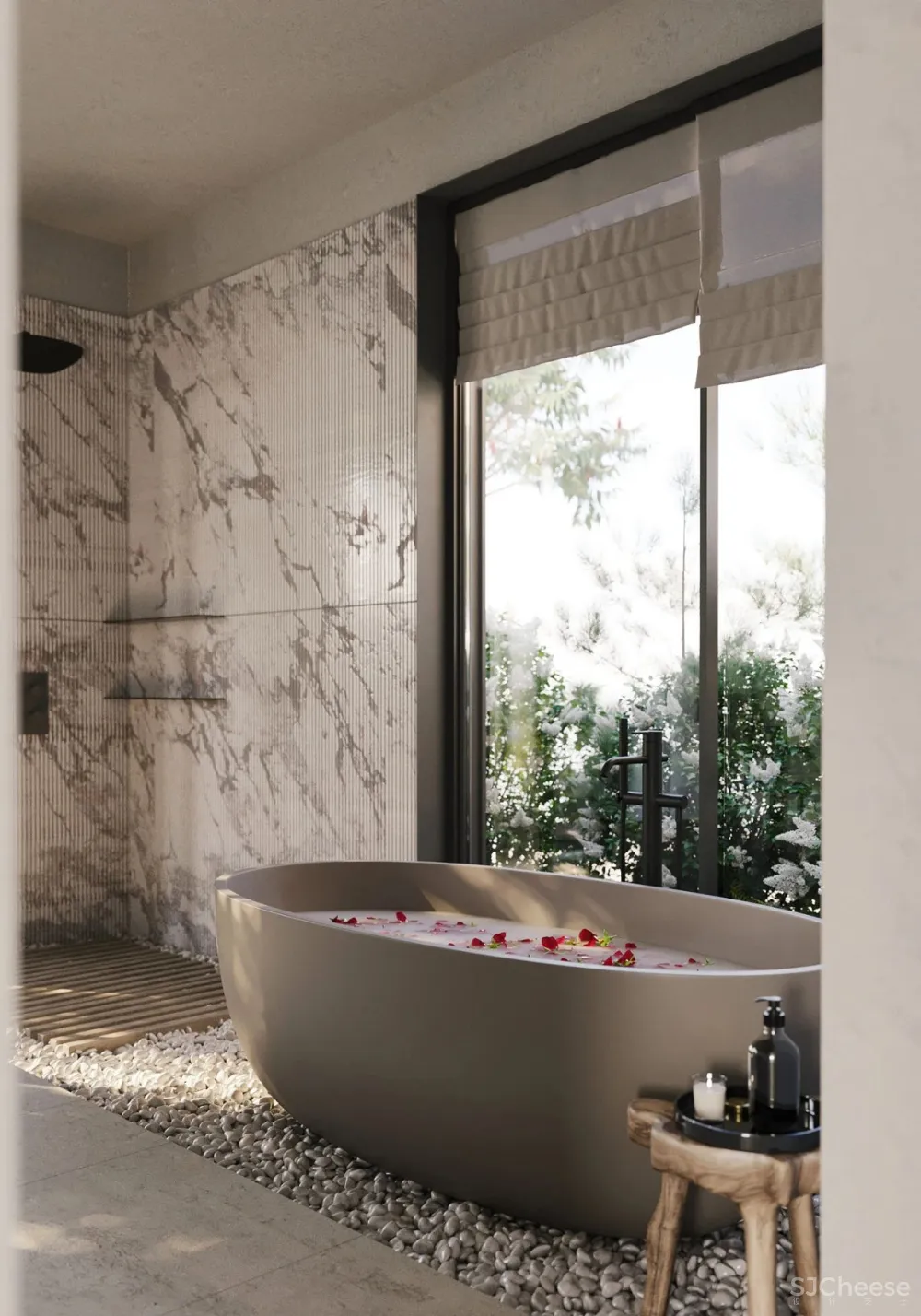 一个私宅,两个花园:一个赏景,一个娱乐