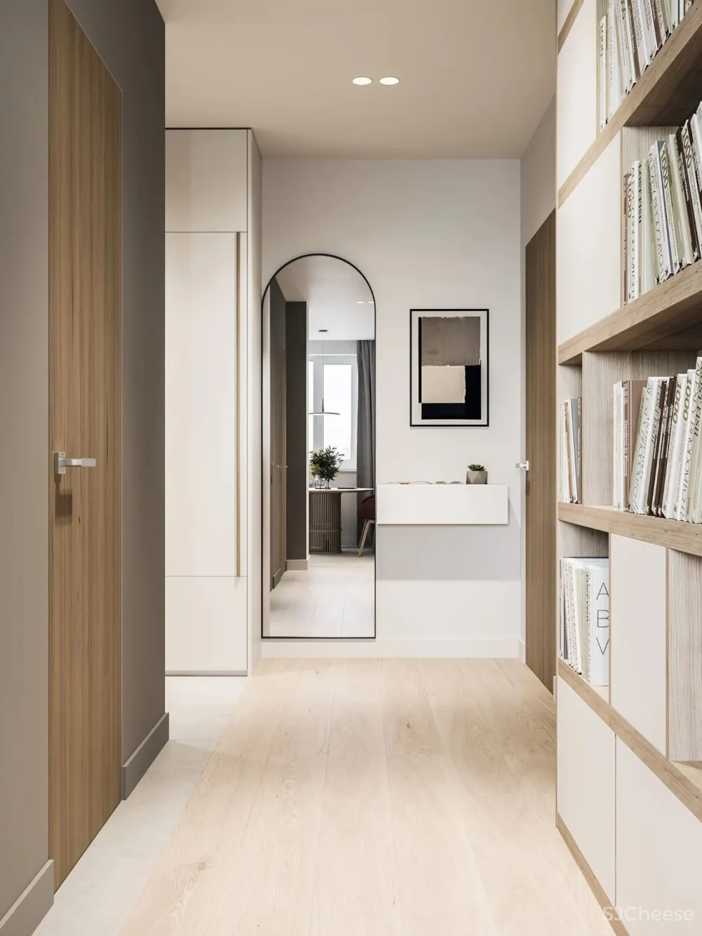 60㎡ 简约小家,卫生间还做干湿分离,这设计太赞了!