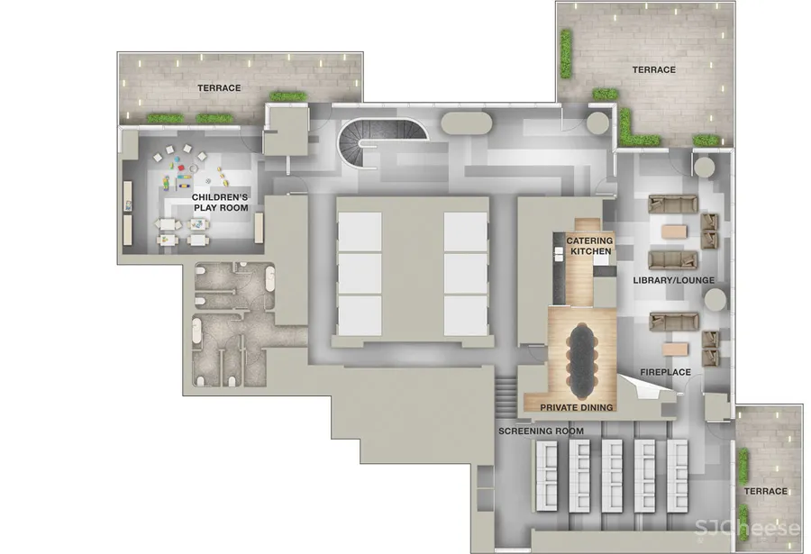 毛坯感的顶层公寓，一个月租金68万，三种软装陈设，哪种更高级？