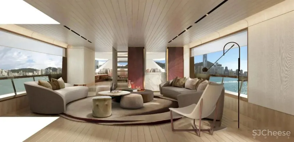 梁志天新作 海上别墅:游艇Sanlorenzo SX88室内设计