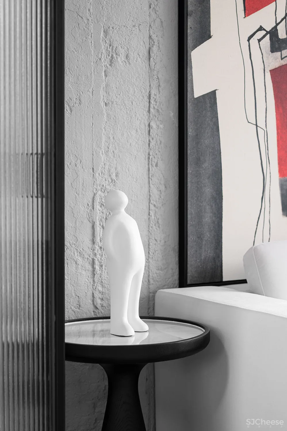 255㎡极简别墅,黑白灰太有格调了!