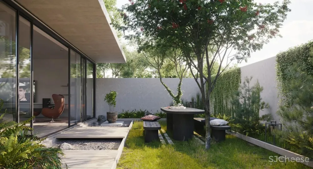 一个私宅,两个花园:一个赏景,一个娱乐