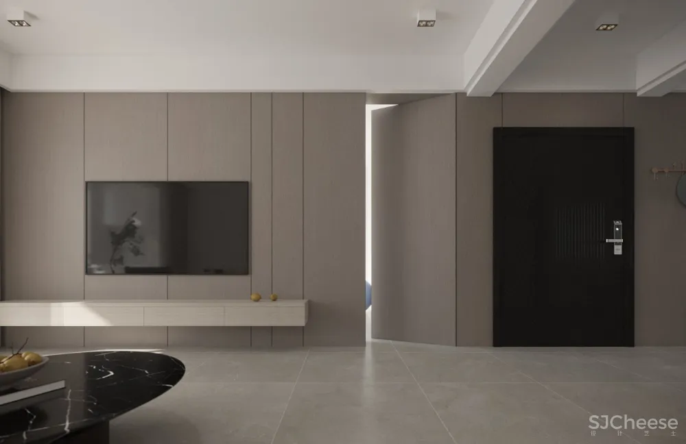 最近流行的奶油色客餐厅