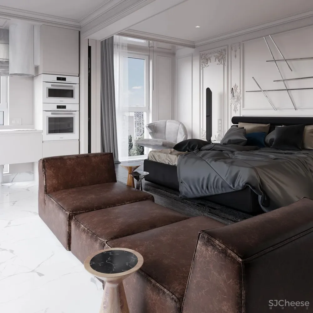 45㎡小宅,时尚经典!