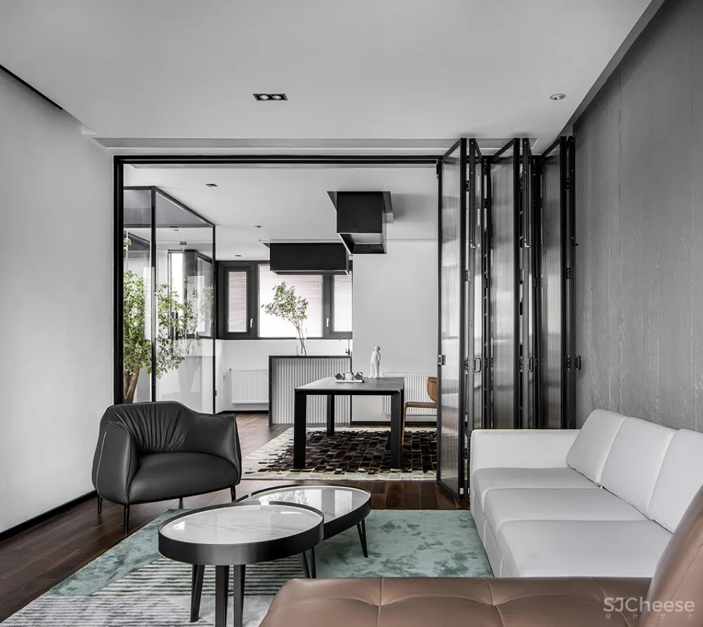 255㎡极简别墅,黑白灰太有格调了!
