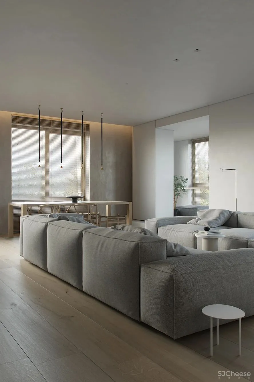 124㎡极简高级灰,格调十足!