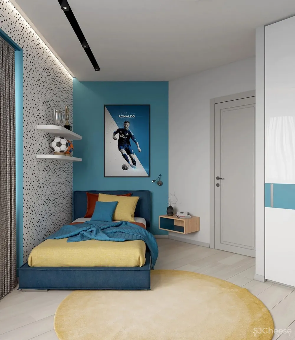 120㎡现代大宅,时尚色彩太惊艳了吧!