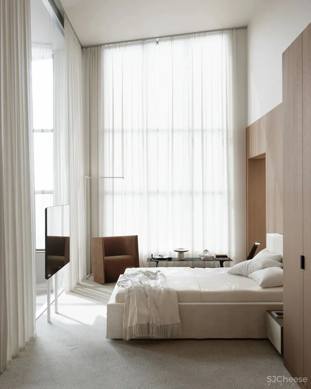 Alexey Gulesha 212㎡复式原木风私宅