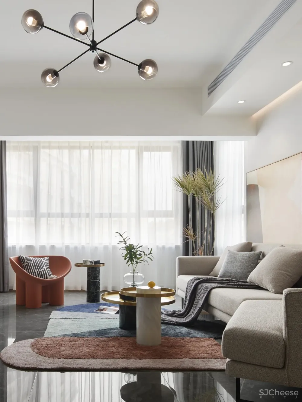 波子汽水之家，描绘充满活力的橙色空间！