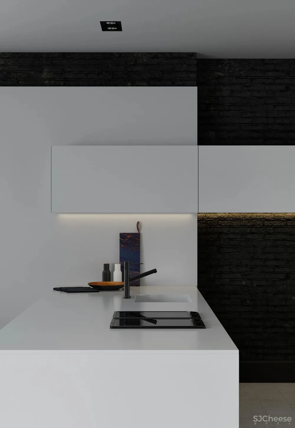 厨房加个中岛，小家也能住出豪宅感