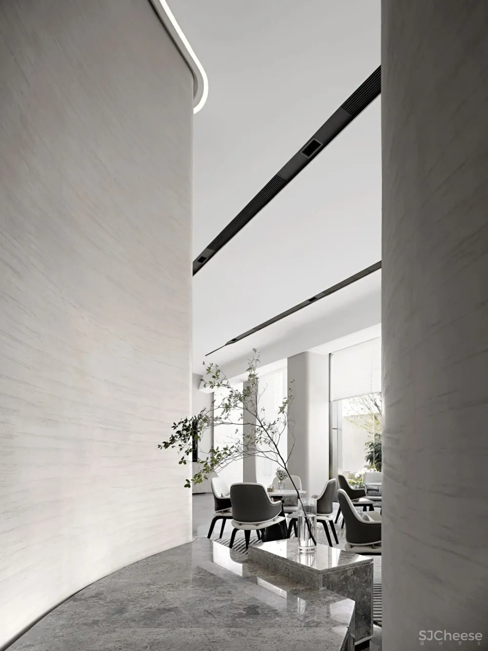 UMA伍玛设计 新作 武汉中梁天玺壹号售楼处|售楼处