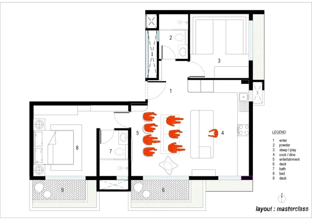 这个家又黑暗又绚烂，既大胆又原始，你会选择住在这个酷酷的空间吗？