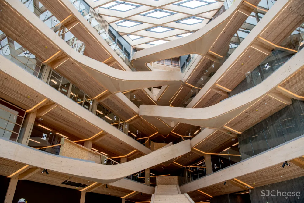 4.7亿的总部大楼,一根钢筋都没有!原来木结构可以这么美!