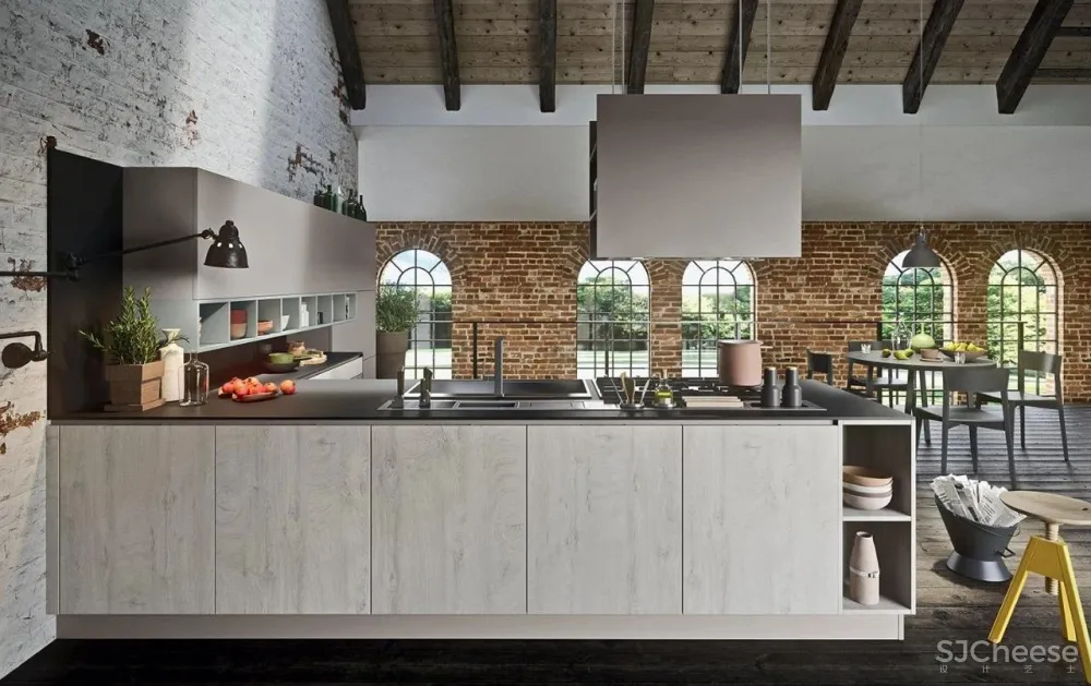 工业风厨房，让你不羁放纵爱烹饪