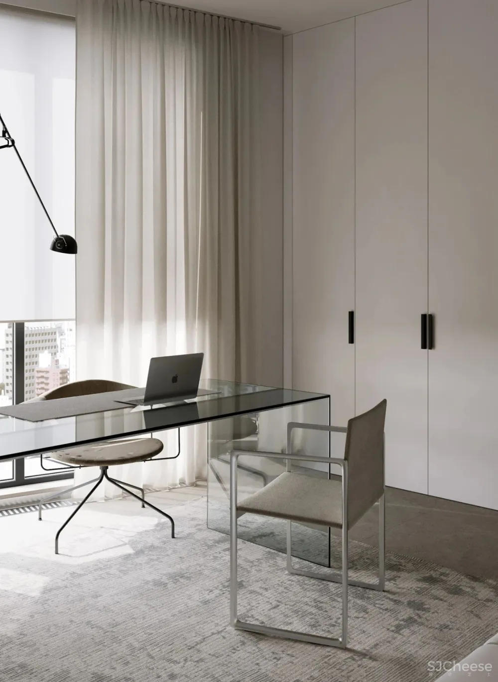 Alexey Gulesha 212㎡复式原木风私宅