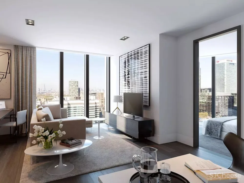 Make Architects设计-世界金融中心,伦敦泰晤士河畔顶奢公寓The Madison