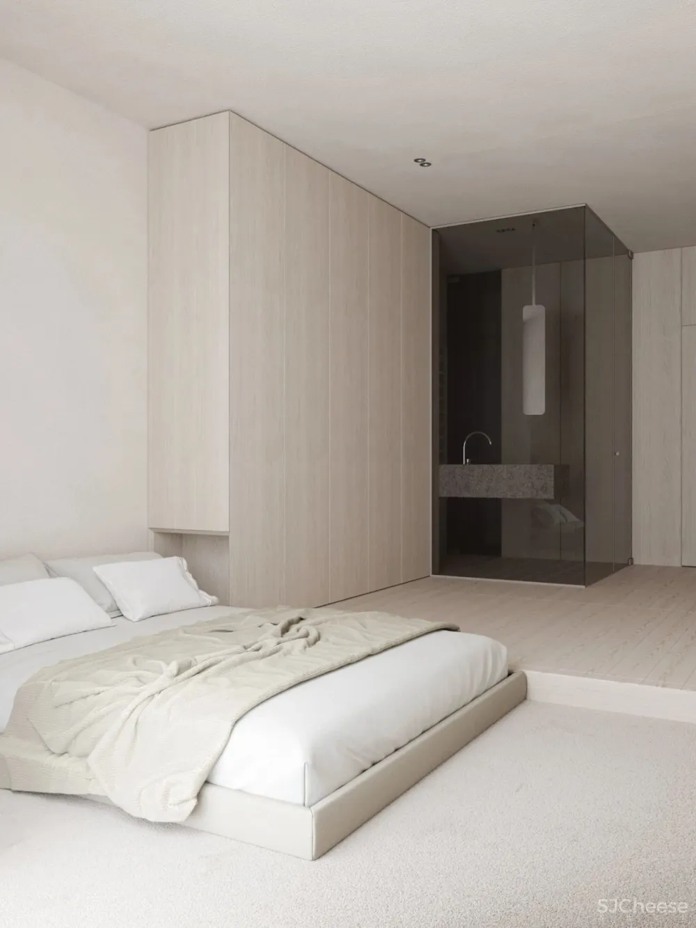 198㎡白色 原木色，最纯的搭配！