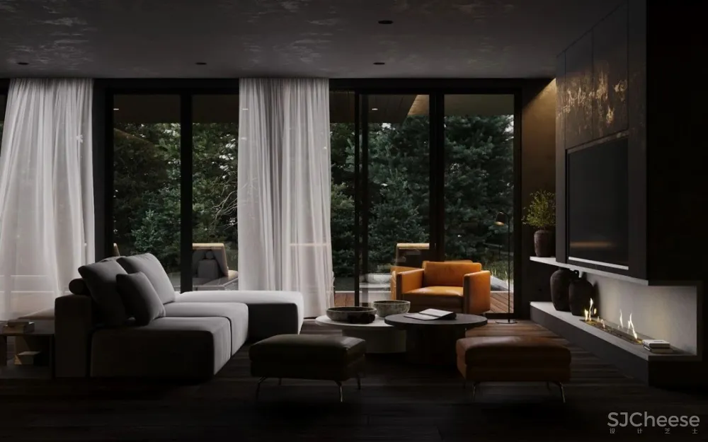 黑色别墅,迷人的高级气质!