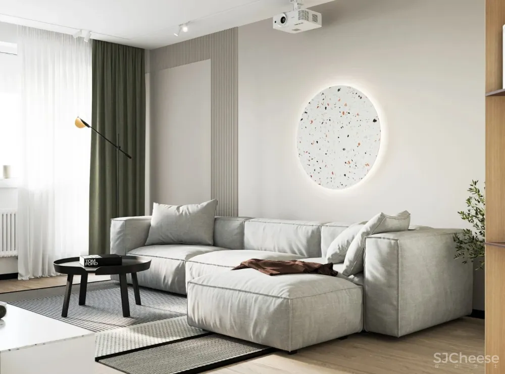 60㎡ 简约小家,卫生间还做干湿分离,这设计太赞了!