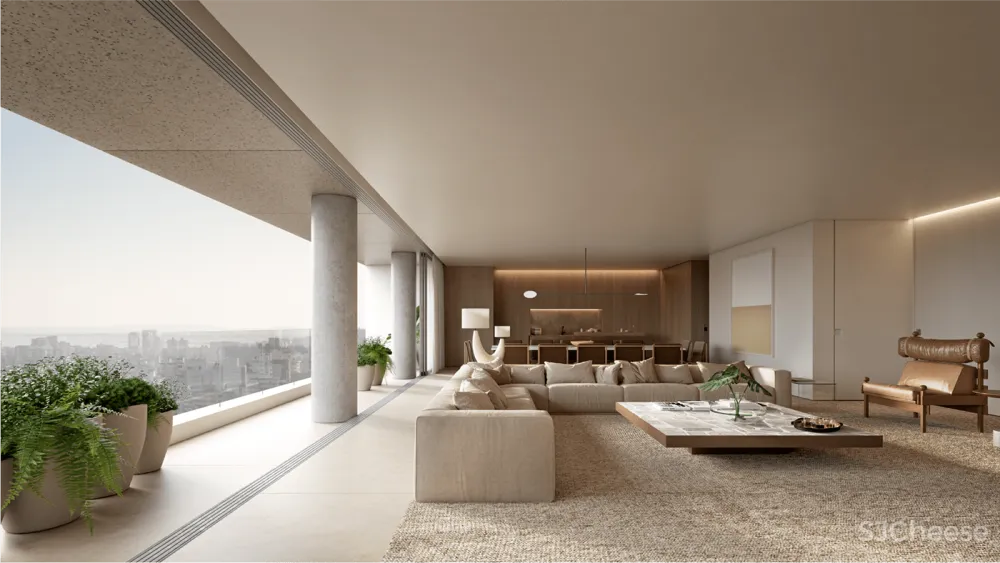 387㎡ 自然奢华的大平层,第四代住房有了新范本