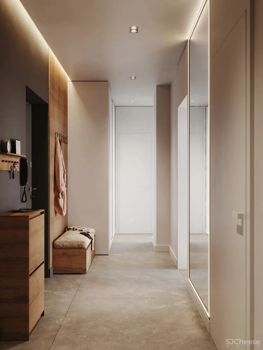 Besense新作 73m²小户型,喜欢那一抹淡淡的绿