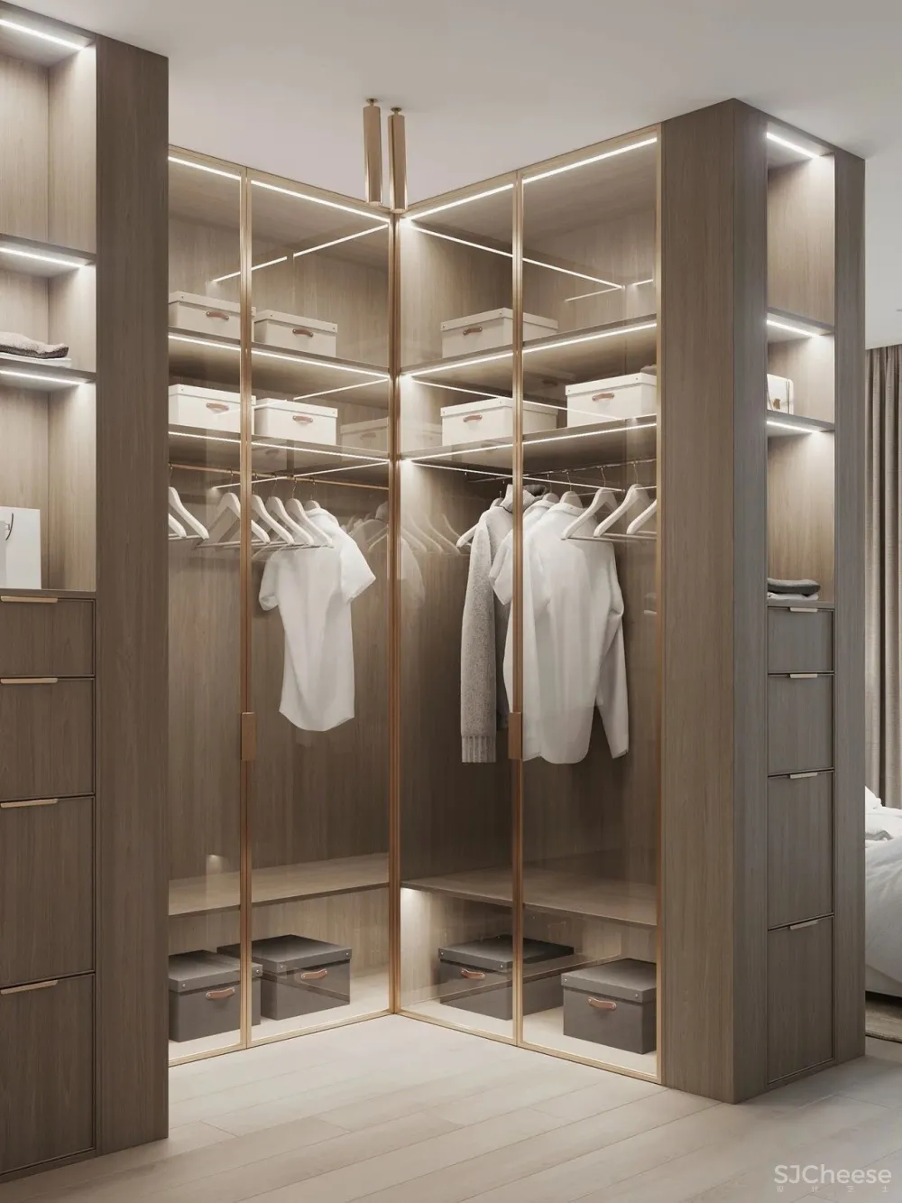 简致素净的四口之家,用材质打造高级感!