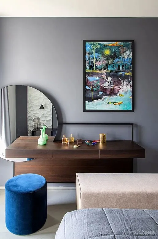 如何把高姿态的天鹅绒运用得优雅又接地气?这个家一定是个完美示范