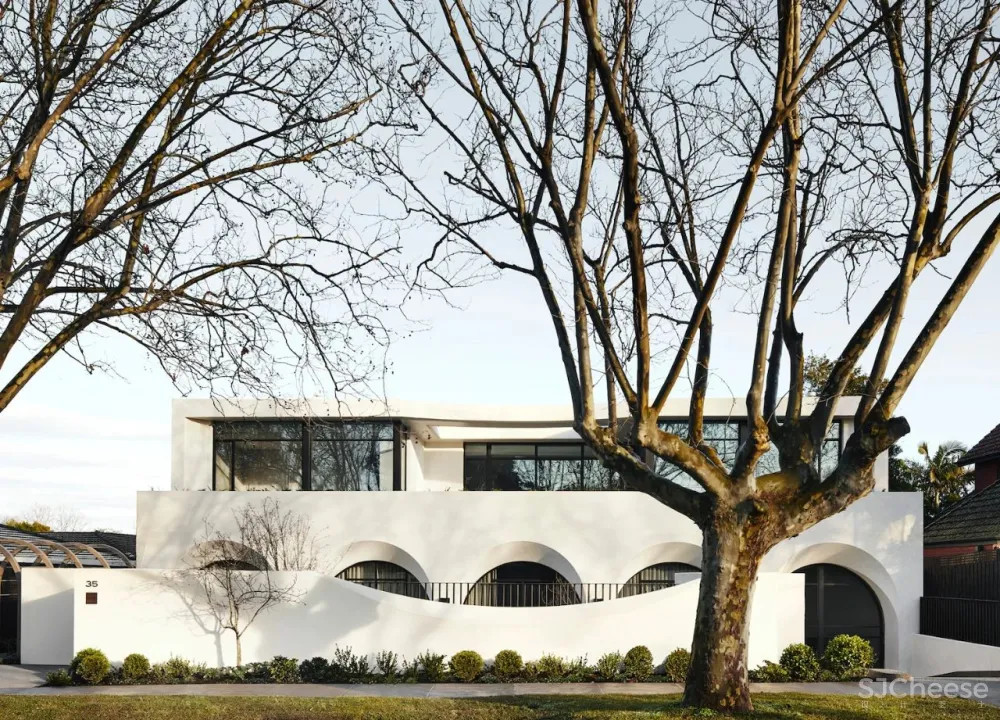 甄选国外优秀设计 墨尔本HuntingTower:自然主义的拱形豪宅