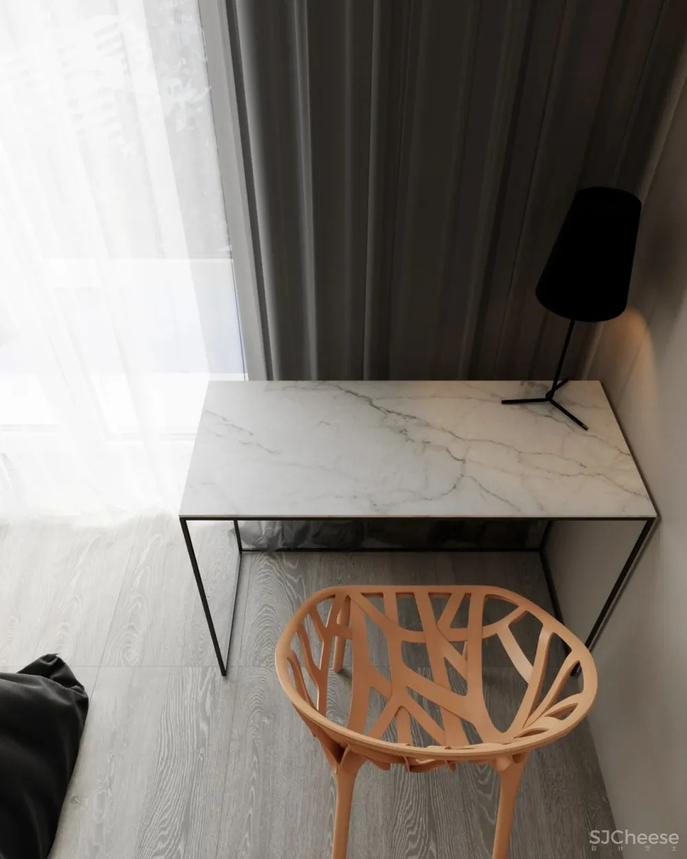 43㎡黑色小户型住宅,网友:这才叫一个人的豪宅!