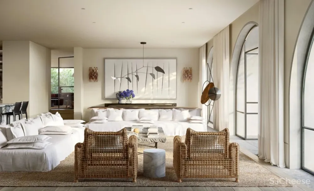 甄选国外优秀设计 墨尔本HuntingTower:自然主义的拱形豪宅